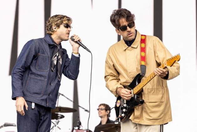 August 8, 2026, San Francisco, California, USA: GREGORIO DEGANO, MATIAS VERDUGA and INAKI COLOMBO of Argentinian band Bandalos Chinos during Outside Lands Music Festival in San Francisco, California San Francisco USA  - ZUMAs135 20260808_zap_s135_020 Copyright: xDanielxDeSloverx
