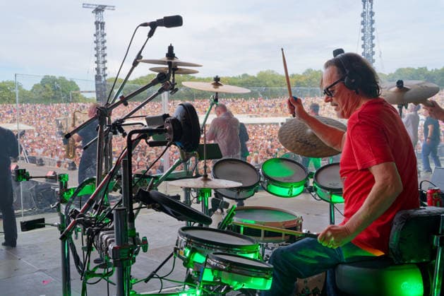 UB40 perform at Electric Paradise Festival. Milton Keynes Bowl, Milton Keynes, UK. 9th August. UB40 perform at Electric Paradise Festival along with performers including Grace Jones, Kool & The Gang and Jocelyn Brown. The 50,000 capacity venue was close to sold out., Credit:Aldo Ciarrocchi Avalon UK, Milton Keynes  Copyright: xAldoxCiarrocchix xAvalonx 1121811946