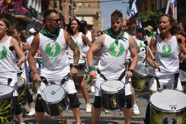 Opening Ceremony of the San Lorenzo Festival in Huesca: A large crowd gathered for the launch of the rocket announcing the 2026 San Lorenzo Festival, on August 9, 2026, in Huesca, Aragon, Spain. Huesca’s main festival is held in honor of the city’s patron saint, San Lorenzo. For one week, from August 9 to 15, the city is transformed, decked out in white and green, the air fills with the scent of basil, and residents take to the streets to enjoy the festivities. The San Lorenzo Festival has been designated a Festival of Tourist Interest. AUGUST 9, 2026 PATRON SAINT FESTIVAL Veró Huesca, Aragon Huesca, Aragon, Spain  Copyright: xVeronicaxLacasax 7707288
