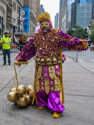 August 9, 2026, New York, New York, USA: Dominican pride on display at the 44th annual Dominican Day Parade on Sixth Avenue..With the theme of Identity and Culture under a blazing sun thousands marched and watched .as merengue, bachata music, colorful floats and traditional dance groups made their way up.the avenue. New York USA  - ZUMAh156 20260809_znp_h156_022 Copyright: xMiloxHessx