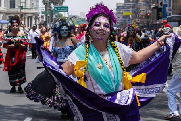 August 9, 2026, Mexico City, Mexico: The Mexico City government held the 17th Mega Calenda 2026, a cultural parade that traveled from the Angel of Independence along Paseo de la Reforma to the citys Zocalo, featuring participants in traditional clothing, dances and music, as part of International Indigenous Peoples Day and the 12th Festival of Indigenous Cultures, Indigenous Peoples and Native Neighborhoods of Mexico City. Mexico City Mexico - ZUMAl178 20260809_znp_l178_028 Copyright: xCristianxLeyvax