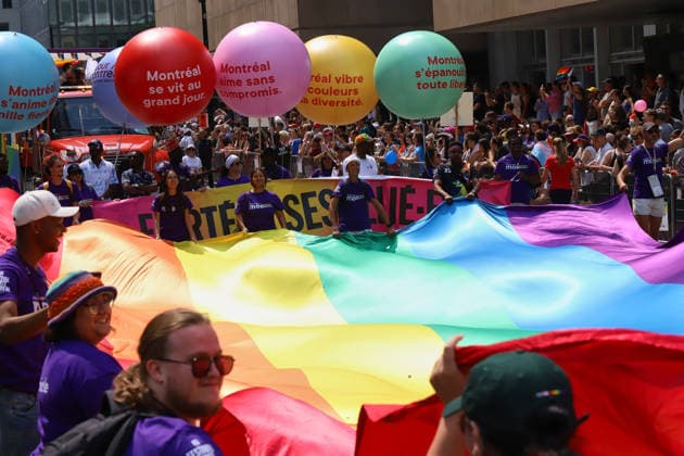 LGBTIQ Community Celebrate 20th Annual Pride Members of the LGBTIQ Community taking part during the 20th annual Montreal Pride parade in downtown Montreal, Canada, on August 9, 2026. (Photo by Horacio Zamora Eyepix Group) Copyright: xHoracioxZamorax xEyepixxGroupx HZ_09082026_195380