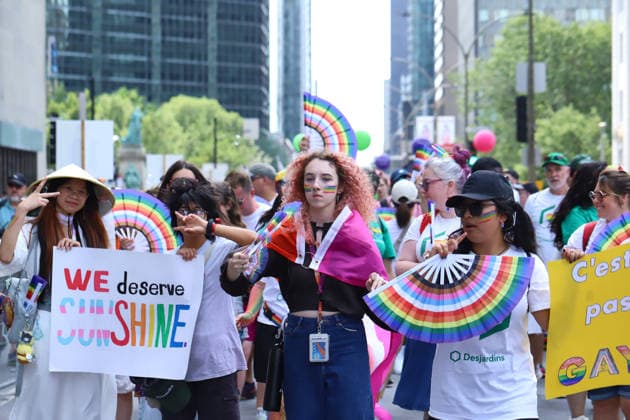 LGBTIQ Community Celebrate 20th Annual Pride Members of the LGBTIQ Community taking part during the 20th annual Montreal Pride parade in downtown Montreal, Canada, on August 9, 2026. (Photo by Horacio Zamora Eyepix Group) Copyright: xHoracioxZamorax xEyepixxGroupx HZ_09082026_195399