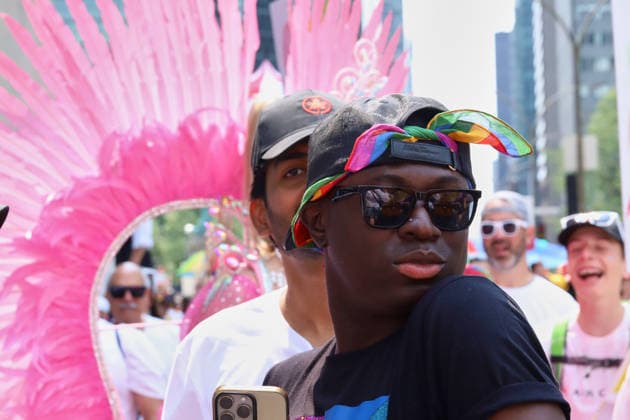 LGBTIQ Community Celebrate 20th Annual Pride A Member of the LGBTIQ Community taking part during the 20th annual Montreal Pride parade in downtown Montreal, Canada, on August 9, 2026. (Photo by Horacio Zamora Eyepix Group) Copyright: xHoracioxZamorax xEyepixxGroupx HZ_09082026_195374