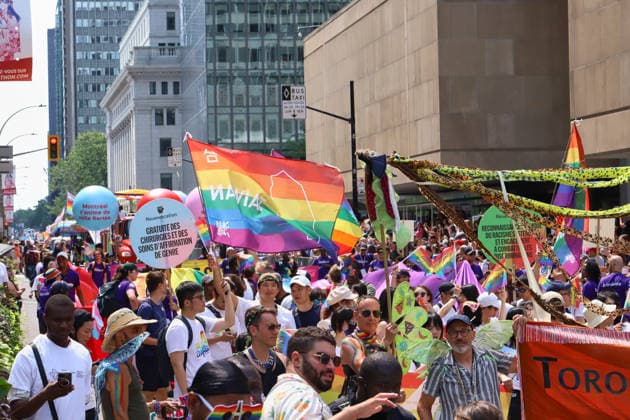 LGBTIQ Community Celebrate 20th Annual Pride Members of the LGBTIQ Community taking part during the 20th annual Montreal Pride parade in downtown Montreal, Canada, on August 9, 2026. (Photo by Horacio Zamora Eyepix Group) Copyright: xHoracioxZamorax xEyepixxGroupx HZ_09082026_195377