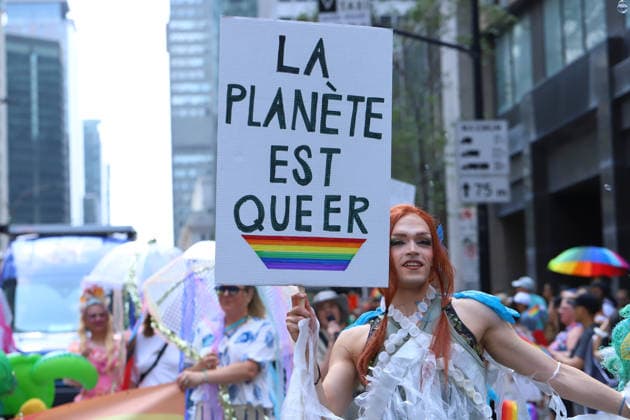 LGBTIQ Community Celebrate 20th Annual Pride A member of the LGBTIQ Community taking part during the 20th annual Montreal Pride parade in downtown Montreal, Canada, on August 9, 2026. (Photo by Horacio Zamora Eyepix Group) Copyright: xHoracioxZamorax xEyepixxGroupx HZ_09082026_195391