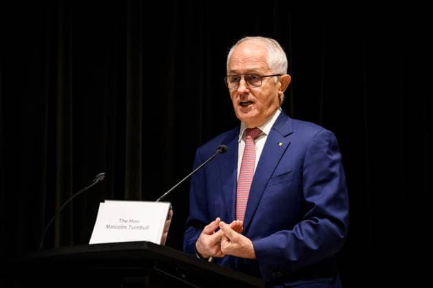 AUKUS PUBLIC INQUIRY, Former Prime Minister Malcom Turnbull speaks during the AUKUS public inquiry at NSW Parliament House in Sydney, Monday, August 10, 2026. ( NO ARCHIVING SYDNEY NEW SOUTH WALES AUSTRALIA  Copyright: xBIANCAxDExMARCHIx 20260810193830390086