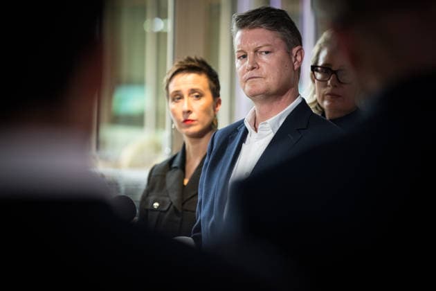 BEN CARROLL PRESSER, Victorian Premier Ben Carroll listens to a question during a press conference at at the Victoria University Sunshine Campus in Melbourne, Monday, August 10, 2026. ( NO ARCHIVING MELBOURNE VICTORIA AUSTRALIA  Copyright: xCHRISTOPHERxHOPKINSx 20260810157299131439
