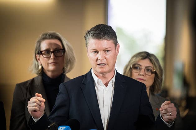 BEN CARROLL PRESSER, Victorian Premier Ben Carroll speaks to media during a press conference at at the Victoria University Sunshine Campus in Melbourne, Monday, August 10, 2026. ( NO ARCHIVING MELBOURNE VICTORIA AUSTRALIA  Copyright: xCHRISTOPHERxHOPKINSx 20260810189028695349