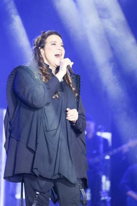 ARCOVERDE, PE - 09.08.2026: APRESENTAcaO DE ANA CAROLINA EM ARCOVERDE - On the main stage of the Pernambuco Meu Pais Festival in Arcoverde, Pernambuco, Ana Carolina, accompanied by her musicians, presented her show "25 Years". x2996173x  PabloxDexLuca