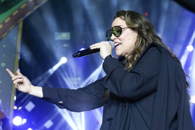 ARCOVERDE, PE - 09.08.2026: APRESENTAcaO DE ANA CAROLINA EM ARCOVERDE - On the main stage of the Pernambuco Meu Pais Festival in Arcoverde, Pernambuco, Ana Carolina, accompanied by her musicians, presented her show "25 Years". x2996178x  PabloxDexLuca