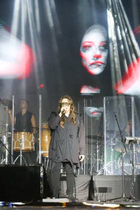 ARCOVERDE, PE - 09.08.2026: APRESENTAcaO DE ANA CAROLINA EM ARCOVERDE - On the main stage of the Pernambuco Meu Pais Festival in Arcoverde, Pernambuco, Ana Carolina, accompanied by her musicians, presented her show "25 Years". x2996186x  PabloxDexLuca