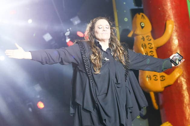ARCOVERDE, PE - 09.08.2026: APRESENTAcaO DE ANA CAROLINA EM ARCOVERDE - On the main stage of the Pernambuco Meu Pais Festival in Arcoverde, Pernambuco, Ana Carolina, accompanied by her musicians, presented her show "25 Years". x2996201x  PabloxDexLuca