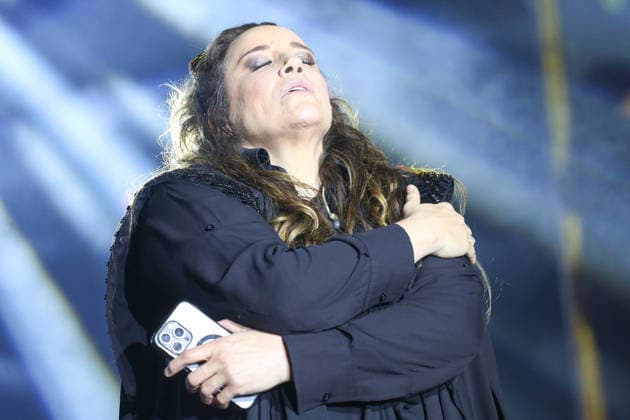 ARCOVERDE, PE - 09.08.2026: APRESENTAcaO DE ANA CAROLINA EM ARCOVERDE - On the main stage of the Pernambuco Meu Pais Festival in Arcoverde, Pernambuco, Ana Carolina, accompanied by her musicians, presented her show "25 Years". x2996203x  PabloxDexLuca