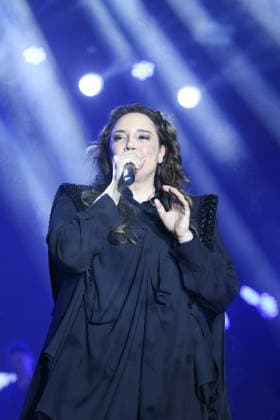 ARCOVERDE, PE - 09.08.2026: APRESENTAcaO DE ANA CAROLINA EM ARCOVERDE - On the main stage of the Pernambuco Meu Pais Festival in Arcoverde, Pernambuco, Ana Carolina, accompanied by her musicians, presented her show "25 Years". x2996211x  PabloxDexLuca