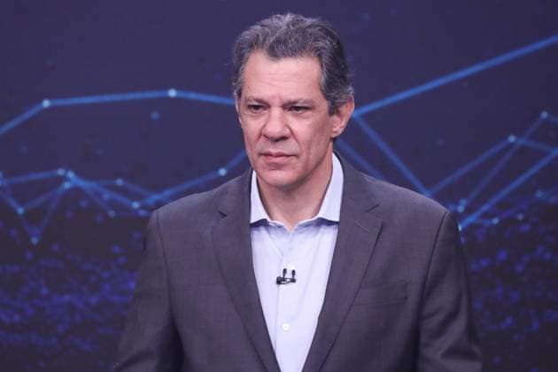 Fernando Haddad and Tarcisio de Freitas face off in the first Band debate. Sao Paulo, SP. 09.08.2026 - Debate-SP - PT candidate for governor of Sao Paulo, Fernando Haddad, during the first election debate promoted by TV Bandeirantes, at the station s studio, in the Morumbi neighborhood, south of Sao Paulo, on the evening of Sunday, August 9, 2026.(Foto: Marina Uezima Brazil Photo Press Brazil Photo Press) INTERNATIONAL Sao Paulo Sao Paulo Brasil Copyright: xMarinaxUezimax