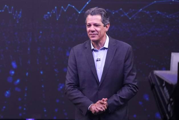 Fernando Haddad and Tarcisio de Freitas face off in the first Band debate. Sao Paulo, SP. 09.08.2026 - Debate-SP - PT candidate for governor of Sao Paulo, Fernando Haddad, during the first election debate promoted by TV Bandeirantes, at the station s studio, in the Morumbi neighborhood, south of Sao Paulo, on the evening of Sunday, August 9, 2026.(Foto: Marina Uezima Brazil Photo Press Brazil Photo Press) INTERNATIONAL Sao Paulo Sao Paulo Brasil Copyright: xMarinaxUezimax