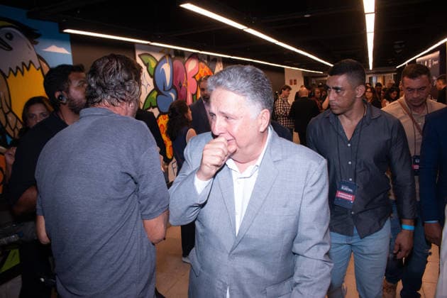 RIO DE JANEIRO, RJ - 09.08.2026: DEBATE PARA GOVERNADOR RJ 2026 - The Republican candidate, Anthony Garotinho, after the first debate for Governor of Rio de Janeiro held this Sunday (8), at Casa FIRJAN, in Botafogo, RJ. x2996252x  CarlosxEliasxJunior