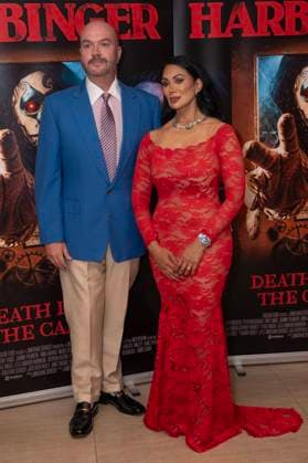 Harbinger UK Premiere at The Court House Hotel, London Guests attend the Harbinger UK Premiere at The Court House Hotel, London, UK 9 August 2026 (Photo By Robin Pope). 09 Aug 2026 Pictured: Jonathan Sothcott,Jeanine Nerissa Sothcott.  Copyright: xThexMegaxAgencyxrbpxMEGAx