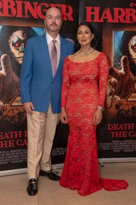 Harbinger UK Premiere at The Court House Hotel, London Guests attend the Harbinger UK Premiere at The Court House Hotel, London, UK 9 August 2026 (Photo By Robin Pope). 09 Aug 2026 Pictured: Jonathan Sothcott, Jeanine Nerissa Sothcott.  Copyright: xThexMegaxAgencyxrbpxMEGAx
