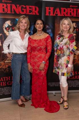 Harbinger UK Premiere at The Court House Hotel, London Guests attend the Harbinger UK Premiere at The Court House Hotel, London, UK 9 August 2026 (Photo By Robin Pope). 09 Aug 2026 Pictured: Anthea Turner, Jeanine Nerissa Sothcott, Wendy Turner Webster.  Copyright: xThexMegaxAgencyxrbpxMEGAx