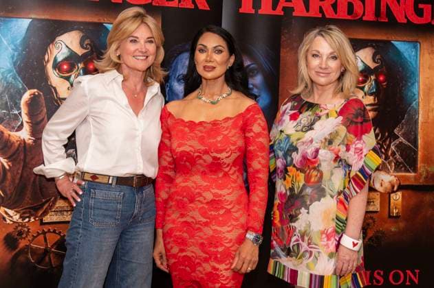 Harbinger UK Premiere at The Court House Hotel, London Guests attend the Harbinger UK Premiere at The Court House Hotel, London, UK 9 August 2026 (Photo By Robin Pope). 09 Aug 2026 Pictured: Anthea Turner, Jeanine Nerissa Sothcott, Wendy Turner Webster.  Copyright: xThexMegaxAgencyxrbpxMEGAx