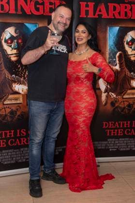 Harbinger UK Premiere at The Court House Hotel, London Guests attend the Harbinger UK Premiere at The Court House Hotel, London, UK 9 August 2026 (Photo By Robin Pope). 09 Aug 2026 Pictured: Nick Nevern, Jeanine Nerissa Sothcott.  Copyright: xThexMegaxAgencyxrbpxMEGAx