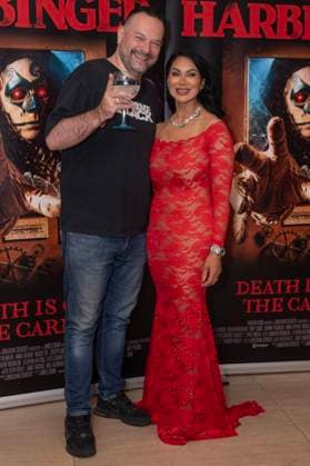 Harbinger UK Premiere at The Court House Hotel, London Guests attend the Harbinger UK Premiere at The Court House Hotel, London, UK 9 August 2026 (Photo By Robin Pope). 09 Aug 2026 Pictured: Nick Nevern, Jeanine Nerissa Sothcott.  Copyright: xThexMegaxAgencyxrbpxMEGAx