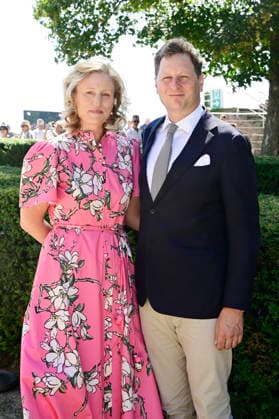 Sophie Prinzessin von Preußen und Georg Friedrich Prinz von Preußen beim Westminster 136. Großer Preis von Berlin Pferderennen auf der Rennbahn Hoppegarten. Berlin, 09.08.2026 *** Sophie, Princess of Prussia, and Georg Friedrich, Prince of Prussia, at the 136th Westminster Grand Prix of Berlin horse race at the Hoppegarten Racetrack in Berlin, August 9, 2026 Foto:xM.xWehnertx xFuturexImagex westminster_6824