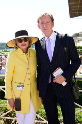Tini Gräfin von Rothkirch und Gerhard Schöningh beim Westminster 136. Großer Preis von Berlin Pferderennen auf der Rennbahn Hoppegarten. Berlin, 09.08.2026 *** Countess Tini von Rothkirch and Gerhard Schöningh at the 136th Westminster Grand Prix of Berlin horse race at the Hoppegarten Racetrack in Berlin, August 9, 2026 Foto:xM.xWehnertx xFuturexImagex westminster_6825
