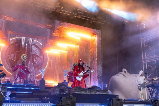 August 9, 2026, San Francisco, California, USA: LUKE STEELE of Australian band Empire of the Sun during Outside Lands Music Festival in San Francisco, California San Francisco USA  - ZUMAs135 20260809_zap_s135_016 Copyright: xDanielxDeSloverx