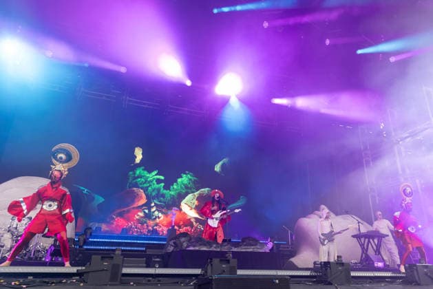 August 9, 2026, San Francisco, California, USA: LUKE STEELE of Australian band Empire of the Sun during Outside Lands Music Festival in San Francisco, California San Francisco USA  - ZUMAs135 20260809_zap_s135_017 Copyright: xDanielxDeSloverx