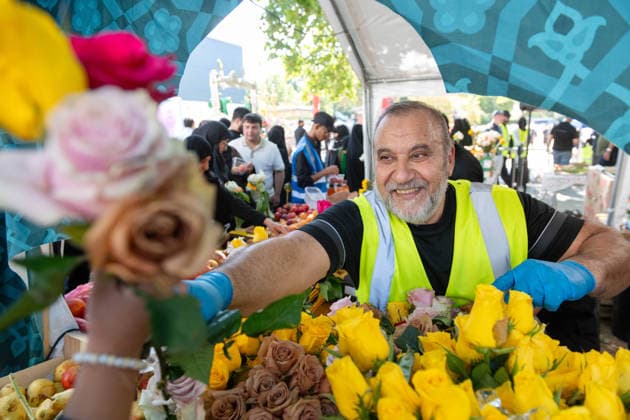August 9, 2026, London, England, United Kingdom: Shia Muslims take part in the annual Arbaeen procession in Marble Arch in London, Britain, on August 9, 2026. Arbaeen marks the 40th day after the martyrdom of Imam Hussein, the grandson of the Prophet Muhammad. London United Kingdom - ZUMAk172 20260809_zip_k172_003 Copyright: xThomasxKrychx