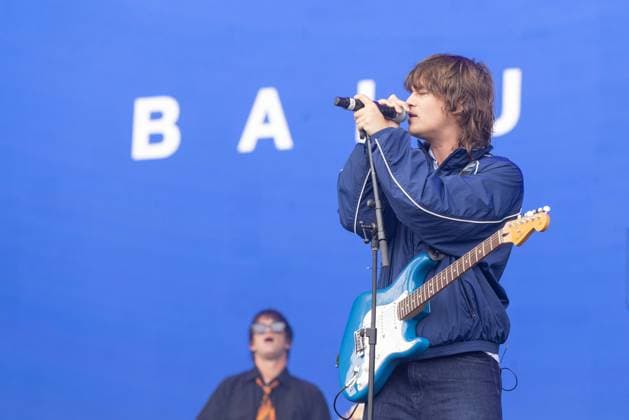 August 9, 2026, San Francisco, California, USA: PIERRE BEASLEY of New Zealand rock band Balu Brigada during Outside Lands Music Festival in San Francisco, California San Francisco USA  - ZUMAs135 20260809_zap_s135_046 Copyright: xDanielxDeSloverx