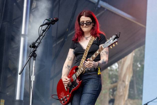 August 9, 2026, San Francisco, California, USA: ALLEGRA WEINGARTEN of indie rock band Momma during Outside Lands Music Festival in San Francisco, California San Francisco USA  - ZUMAs135 20260809_zap_s135_053 Copyright: xDanielxDeSloverx