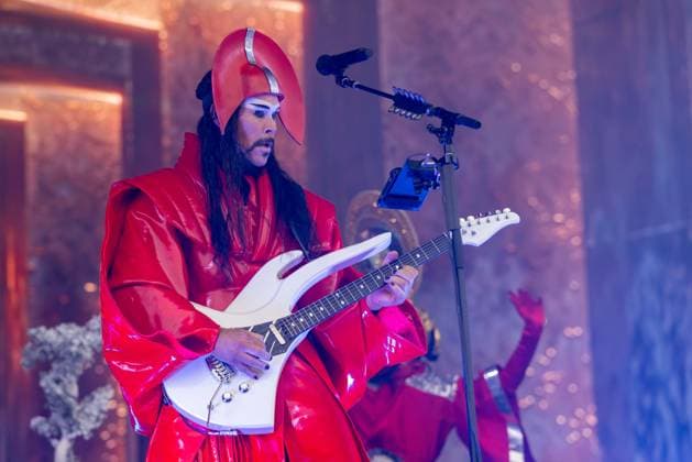 August 9, 2026, San Francisco, California, USA: LUKE STEELE of Australian band Empire of the Sun during Outside Lands Music Festival in San Francisco, California San Francisco USA  - ZUMAs135 20260809_zap_s135_101 Copyright: xDanielxDeSloverx