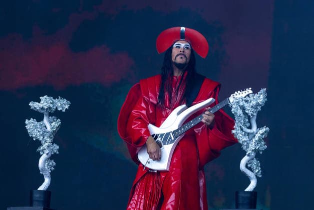 August 9, 2026, San Francisco, California, USA: LUKE STEELE of Australian band Empire of the Sun during Outside Lands Music Festival in San Francisco, California San Francisco USA  - ZUMAs135 20260809_zap_s135_112 Copyright: xDanielxDeSloverx