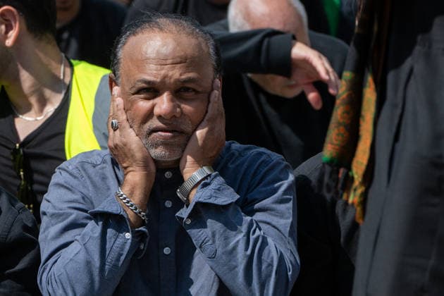 August 9, 2026, London, England, United Kingdom: Shia Muslims take part in the annual Arbaeen procession in Marble Arch in London, Britain, on August 9, 2026. Arbaeen marks the 40th day after the martyrdom of Imam Hussein, the grandson of the Prophet Muhammad. London United Kingdom  - ZUMAk172 20260809_zip_k172_013 Copyright: xThomasxKrychx