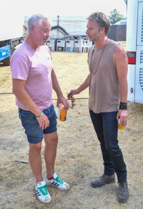 Lakefest Music Festival with Xerjoff Sunday 09th August 2026 Eastnor Castle, Herefordshire Lee Martin chats to Chesney Hawkes behind the mainstage the Main Stage at Lakefest Music Festival with Xerjoff Sunday 09th August 2026 Eastnor Castle, Herefordshire, Credit:Jules Annan Avalon England  Copyright: xJulesxAnnanx xAvalonx 1122033502