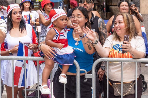 NY: 44th annual Dominican Day Parade Atmosphere during 44th annual Dominican Day parade on 6th avenue in Manhattan Borough of New York, NY on August 9, 2026. New York New York United States Copyright: LevxRadin