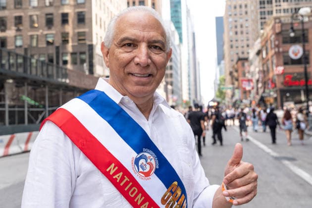 NY: 44th annual Dominican Day Parade Grand Marshal Dr. Ramon Tallaj attends 44th annual Dominican Day parade on 6th avenue in Manhattan Borough of New York, NY on August 9, 2026. New York New York United States Copyright: LevxRadin