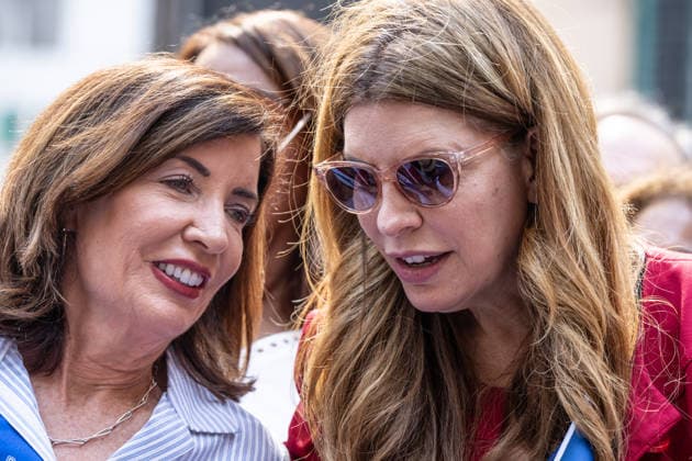 NY: 44th annual Dominican Day Parade Governor Kathy Hochul and City Council Speaker Julie Menin attend 44th annual Dominican Day parade on 6th avenue in Manhattan Borough of New York, NY on August 9, 2026. New York New York United States Copyright: LevxRadin