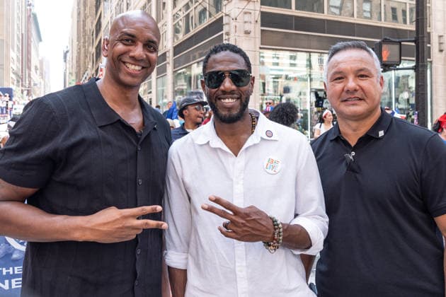 NY: 44th annual Dominican Day Parade Public Advocate Jumaane Williams (C) attends 44th annual Dominican Day parade on 6th avenue in Manhattan Borough of New York, NY on August 9, 2026. New York New York United States Copyright: LevxRadin