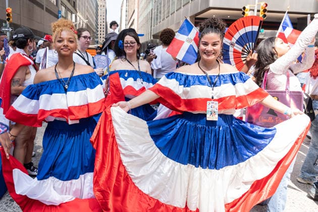 NY: 44th annual Dominican Day Parade Atmosphere during 44th annual Dominican Day parade on 6th avenue in Manhattan Borough of New York, NY on August 9, 2026. New York New York United States Copyright: LevxRadin