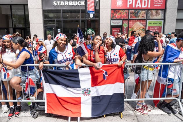 NY: 44th annual Dominican Day Parade Atmosphere during 44th annual Dominican Day parade on 6th avenue in Manhattan Borough of New York, NY on August 9, 2026. New York New York United States Copyright: LevxRadin