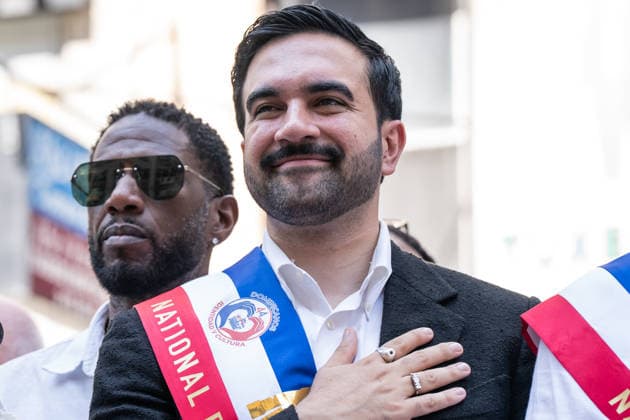 NY: 44th annual Dominican Day Parade Mayor Zohran Mamdani attends 44th annual Dominican Day parade on 6th avenue in Manhattan Borough of New York, NY on August 9, 2026. New York New York United States Copyright: LevxRadin