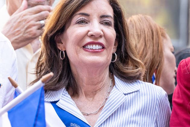 NY: 44th annual Dominican Day Parade Governor Kathy Hochul attends 44th annual Dominican Day parade on 6th avenue in Manhattan Borough of New York, NY on August 9, 2026. New York New York United States Copyright: LevxRadin