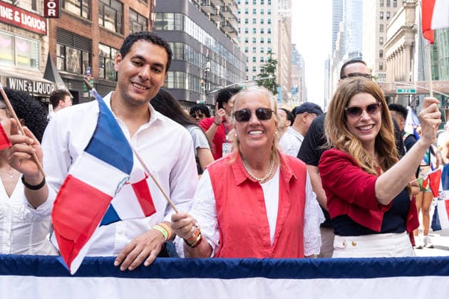 NY: 44th annual Dominican Day Parade City Council members Christopher Marte, Gale Brewer, Julie Menin attend 44th annual Dominican Day parade on 6th avenue in Manhattan Borough of New York, NY on August 9, 2026. New York New York United States Copyright: LevxRadin
