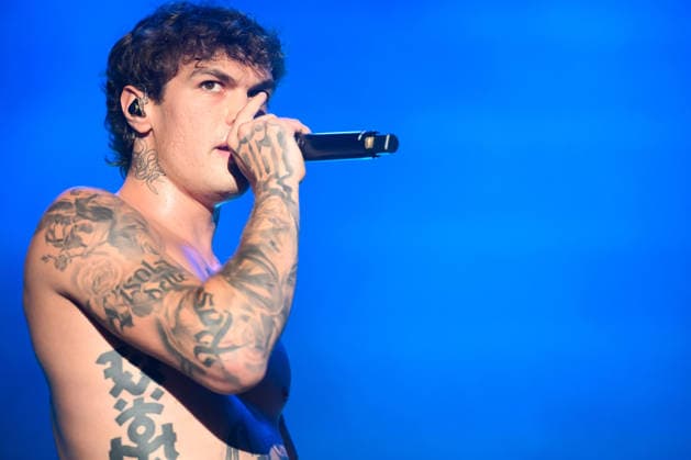 August 9, 2026, Marina Di Carrara, Massa Carrara, Italy: Riccardo Fabbriconi, aka Blanco, performs on his Tour Estate 2026 at the Vibe Summer Festival, Marina di Carrara, August 9, 2026. Marina Di Carrara Italy  - ZUMAa289 20260809_zia_a289_008 Copyright: xStefanoxDallexLuchex xAgfx