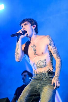 August 9, 2026, Marina Di Carrara, Massa Carrara, Italy: Riccardo Fabbriconi, aka Blanco, performs on his Tour Estate 2026 at the Vibe Summer Festival, Marina di Carrara, August 9, 2026. Marina Di Carrara Italy  - ZUMAa289 20260809_zia_a289_012 Copyright: xStefanoxDallexLuchex xAgfx